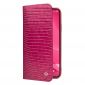 Housse iPhone 12 mini cuir véritable effet croco