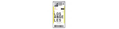 Coque Samsung Galaxy A42 5G Boarding Pass 08 LOS ANGELES