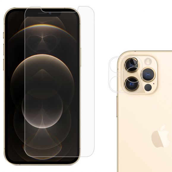 Pack films protecteurs écran + lentille en verre trempé pour iPhone 12 Pro
