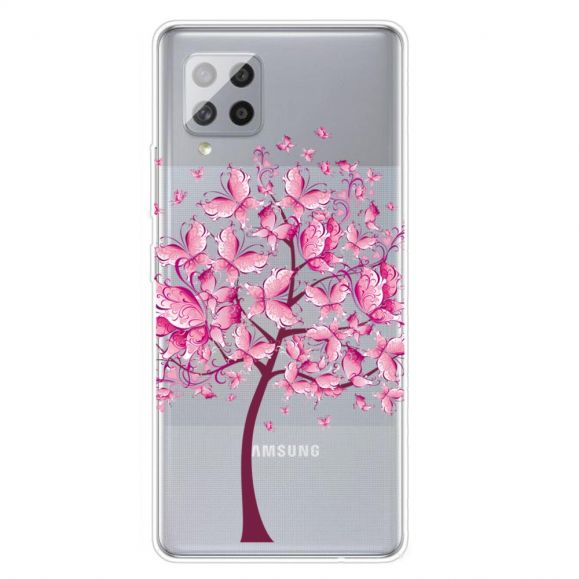 Coque Samsung Galaxy A42 5G arbre à papillons