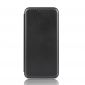 Housse iPhone 12 Pro Max Simili Cuir Style Fibre de Carbone