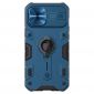 Coque iPhone 12 Pro Max Armor Case avec cache objectif - Bleu