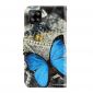 Housse Samsung Galaxy A12 Papillon Bleu
