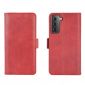 Housse portefeuille Samsung Galaxy S21 Plus simili cuir mat