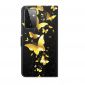 Housse Samsung Galaxy A72 5G / A72 4G papillons dorés