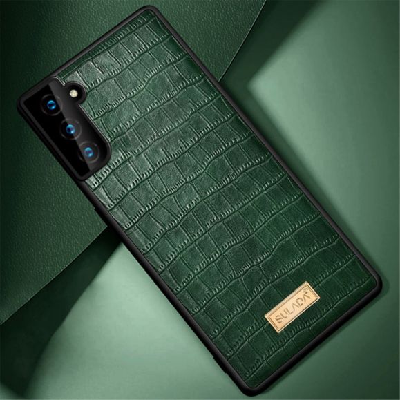 Coque Samsung Galaxy S21 Plus 5G SULADA Croco Effet Cuir