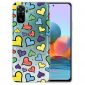 Coque Xiaomi Redmi Note 10 Coeurs Colorés