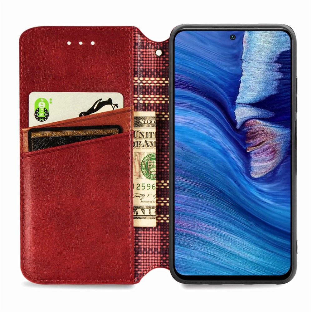 Housse Xiaomi Redmi Note 10 5G / Poco M3 Pro Effet Cuir Design Géométrique