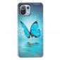 Coque Xiaomi Mi 11 Lite / 5G Luminous papillon bleu