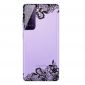 Coque Samsung Galaxy S21 5G transparente fleur dentelle