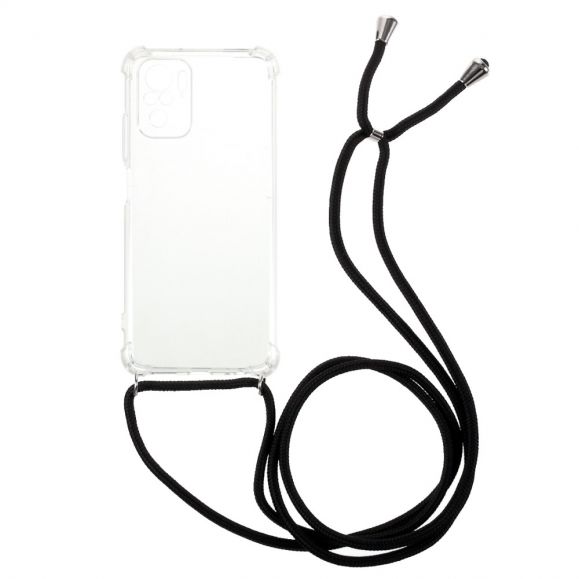 Xiaomi Redmi Note 10 Pro - Coque avec cordon bandoulière transparent