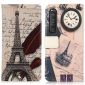 Housse Sony Xperia 1 III Tour Eiffel et lettre rétro