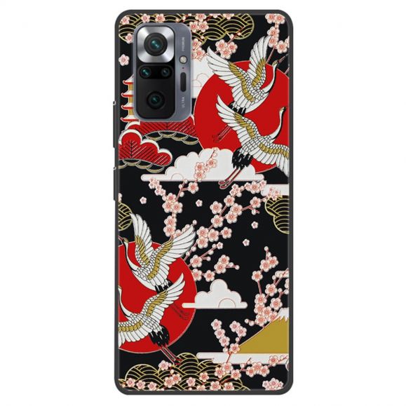 Coque Xiaomi Redmi Note 10 Pro Grues Fleurs