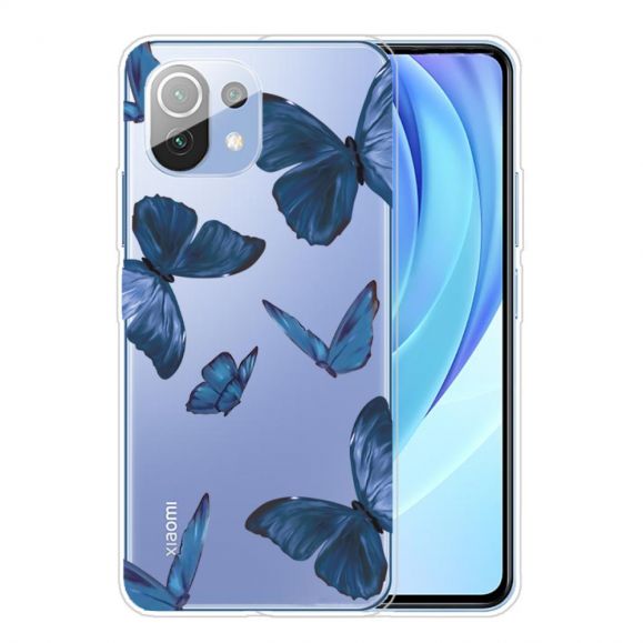 Coque Xiaomi Mi 11 Papillons Bleus