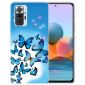 Coque Xiaomi Redmi Note 10 Pro Papillons Bleus