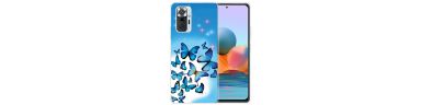 Coque Xiaomi Redmi Note 10 Pro Papillons Bleus