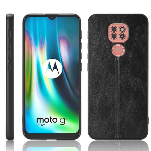 Coque Motorola Moto G9 Play Effet Cuir
