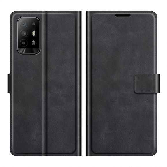 Housse Oppo A94 5G portefeuille style cuir