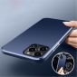 Coque iPhone 12 Pro Max simplisme magnétique - Bleu marine