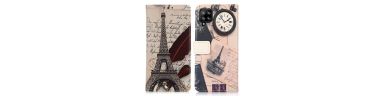 Housse Samsung Galaxy A22 4G Tour Eiffel et lettre