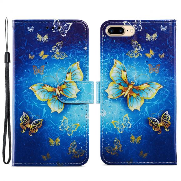 Housse iPhone 8 Plus / 7 Plus Golden Butterfly