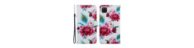 Housse Samsung Galaxy A12 / M12 Paon fleur