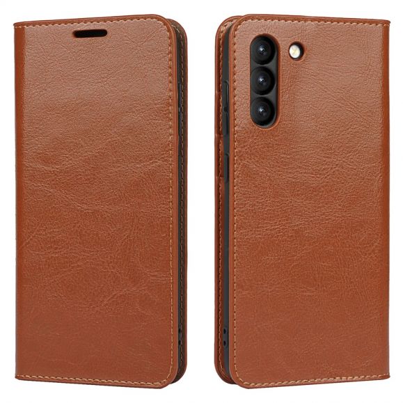 Housse Samsung Galaxy S21 FE Cuir Porte Cartes Fonction Support