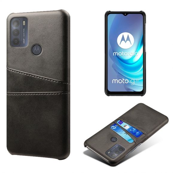 Coque Motorola Moto G50 Mélodie effet cuir porte cartes