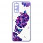 Coque Samsung Galaxy S20 fleurs et papillons violets