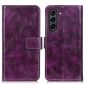 Housse Samsung Galaxy S21 FE effet cuir luxueux coutures