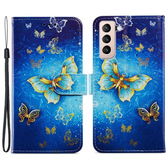 Housse Samsung Galaxy S21 Plus 5G Golden Butterfly