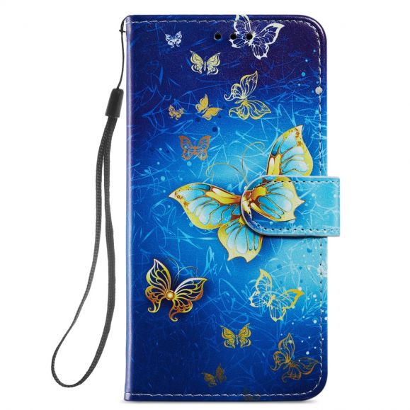 Housse Samsung Galaxy A22 5G Golden Butterfly