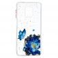 Coque Xiaomi Redmi Note 9S / Redmi Note 9 Pro fleurs et papillons bleus