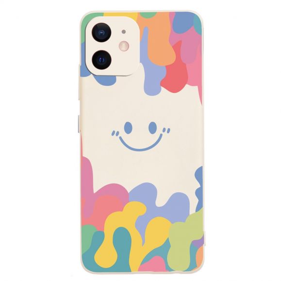 Coque iPhone 12 Splash Smiling en silicone