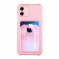 Coque Silicone Samsung Galaxy S21 Plus Transparente Porte Carte