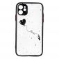 Coque iPhone 11 transparent ballon coeur volant