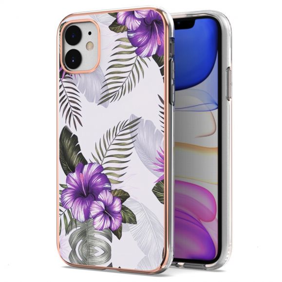 Coque iPhone 11 Fleurs Exotiques