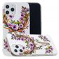 Coque iPhone 12 Pro Max Luminous Cerf et fleurs