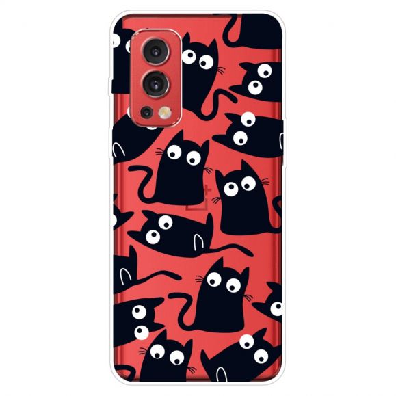 Coque OnePlus Nord 2 5G Illustration de Chats Noirs