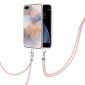 Coque iPhone 8 Plus / 7 Plus marbre coloré à cordon