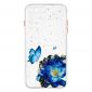 Coque iPhone 8 Plus / 7 Plus fleurs et papillons bleus