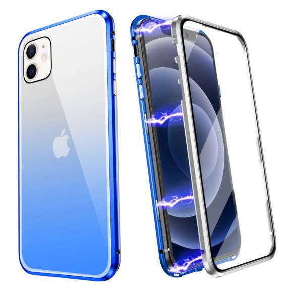 Coque iPhone 12 mini intégrale 360 degrés degradé de couleurs