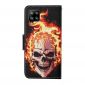 Housse Samsung Galaxy A12 / M12 Tête de mort en feu