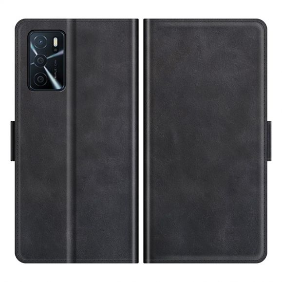 Housse Oppo A16 / A16s portefeuille style cuir
