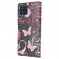 Housse Samsung Galaxy M32 papillons et fleurs