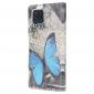 Housse Samsung Galaxy M32 Papillon Bleu