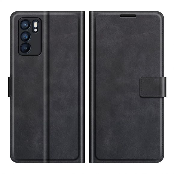 Housse Oppo Reno 6 5G portefeuille style cuir