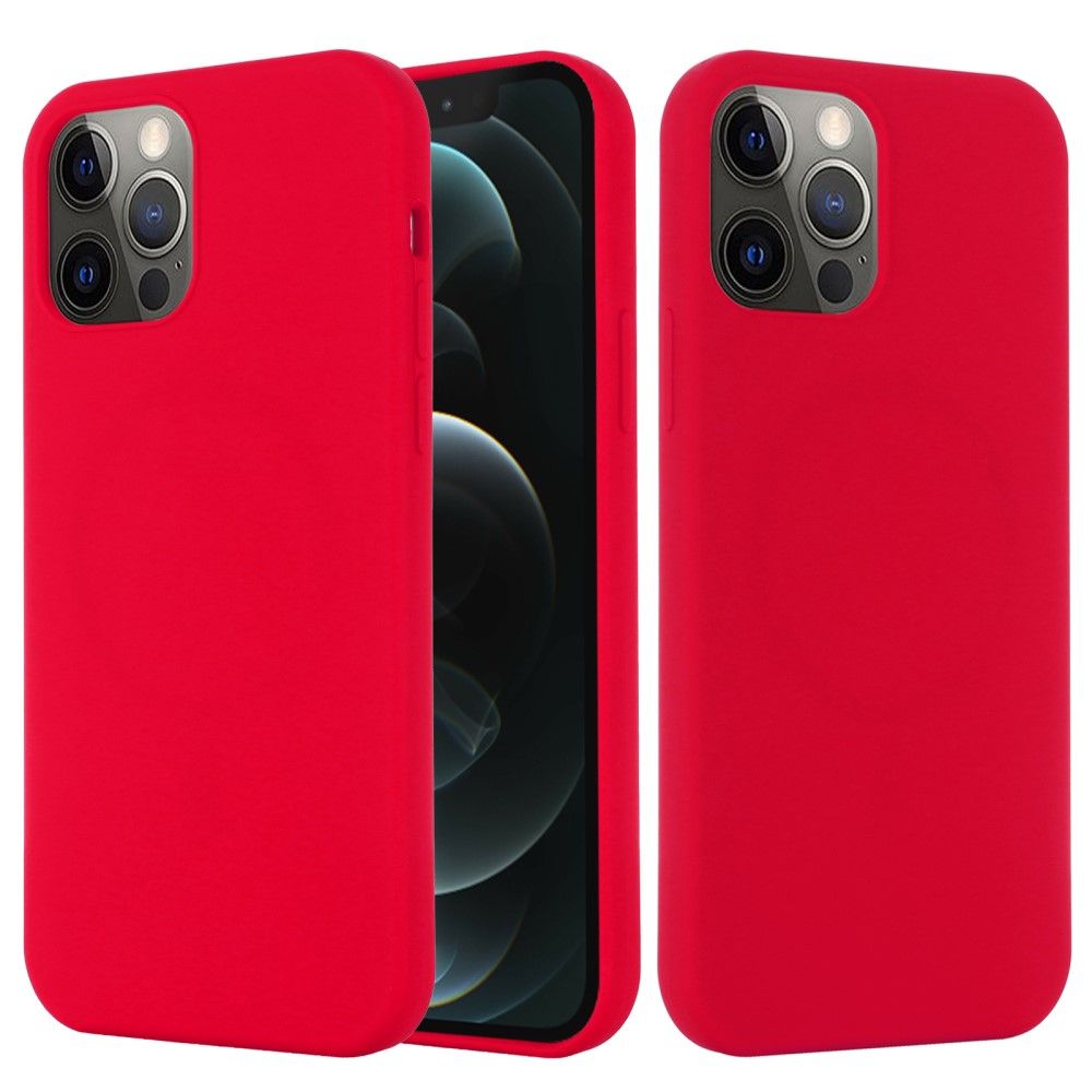 Coque iPhone 13 Pro Max Silicone Liquide-Rouge