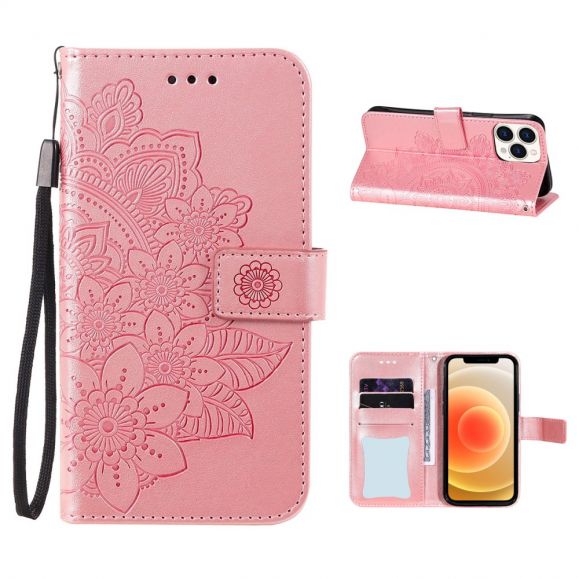 Housse iPhone 13 Pro Max full protect fleurs