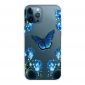 Coque iPhone 13 Pro Max Papillon Bleu